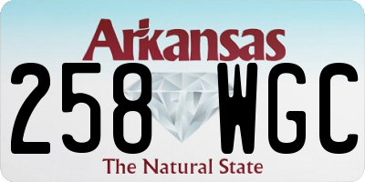 AR license plate 258WGC