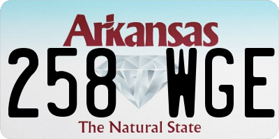 AR license plate 258WGE