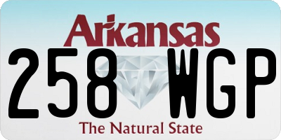 AR license plate 258WGP