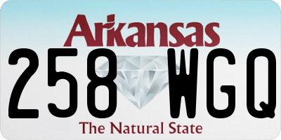 AR license plate 258WGQ