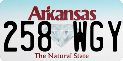 AR license plate 258WGY