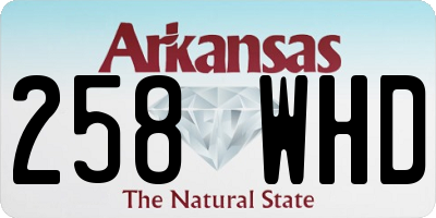 AR license plate 258WHD