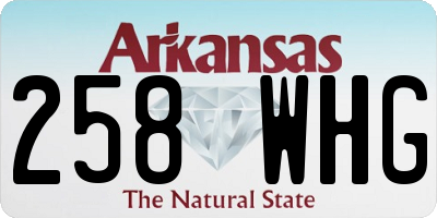 AR license plate 258WHG