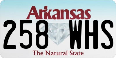 AR license plate 258WHS
