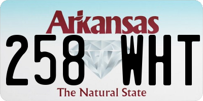 AR license plate 258WHT