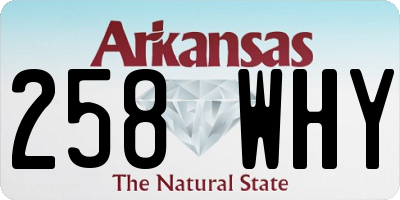 AR license plate 258WHY