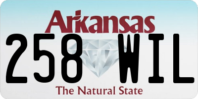 AR license plate 258WIL