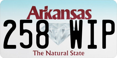 AR license plate 258WIP