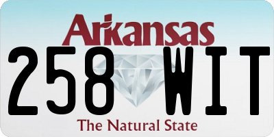 AR license plate 258WIT