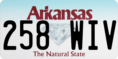 AR license plate 258WIV