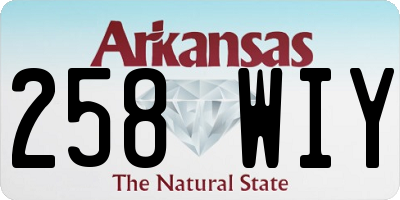 AR license plate 258WIY