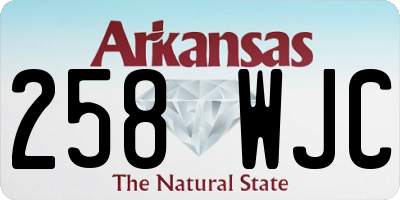 AR license plate 258WJC