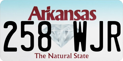 AR license plate 258WJR