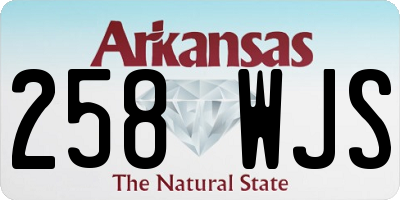 AR license plate 258WJS