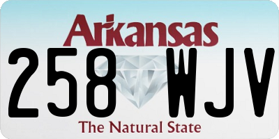 AR license plate 258WJV
