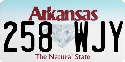 AR license plate 258WJY