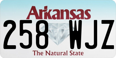 AR license plate 258WJZ