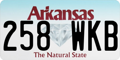 AR license plate 258WKB