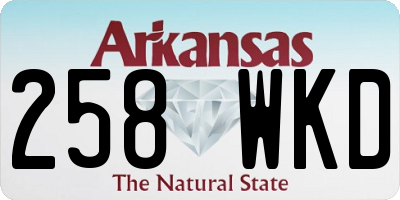 AR license plate 258WKD
