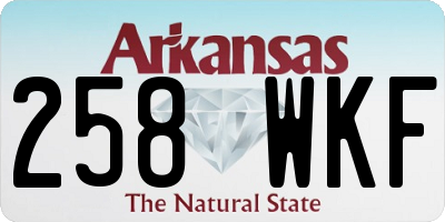 AR license plate 258WKF
