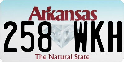 AR license plate 258WKH