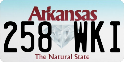 AR license plate 258WKI