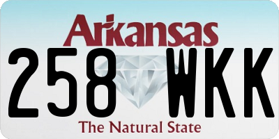 AR license plate 258WKK