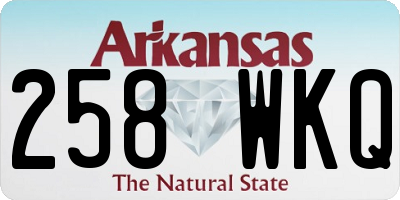 AR license plate 258WKQ