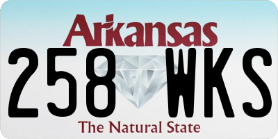 AR license plate 258WKS