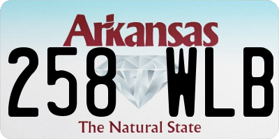 AR license plate 258WLB