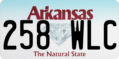 AR license plate 258WLC
