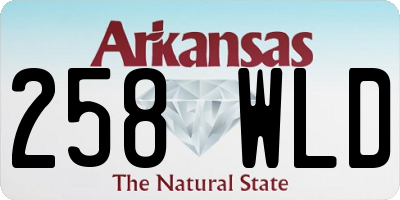 AR license plate 258WLD