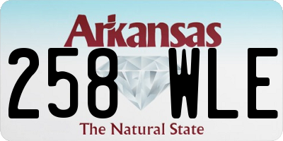 AR license plate 258WLE