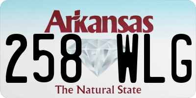 AR license plate 258WLG