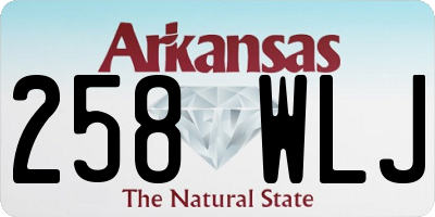 AR license plate 258WLJ