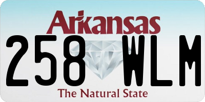 AR license plate 258WLM