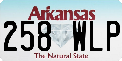 AR license plate 258WLP
