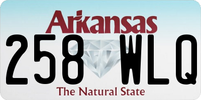 AR license plate 258WLQ
