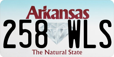 AR license plate 258WLS