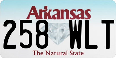 AR license plate 258WLT