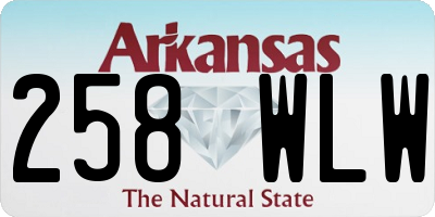 AR license plate 258WLW