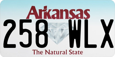 AR license plate 258WLX