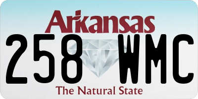 AR license plate 258WMC