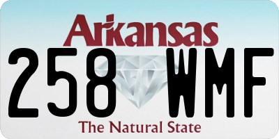 AR license plate 258WMF