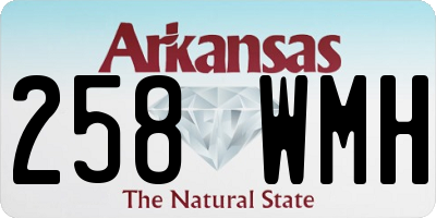 AR license plate 258WMH