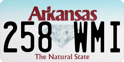 AR license plate 258WMI