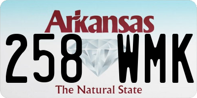 AR license plate 258WMK