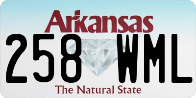 AR license plate 258WML