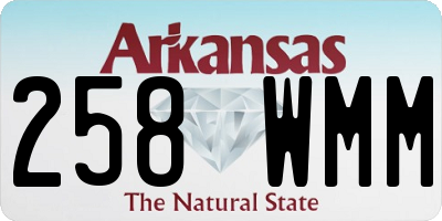 AR license plate 258WMM