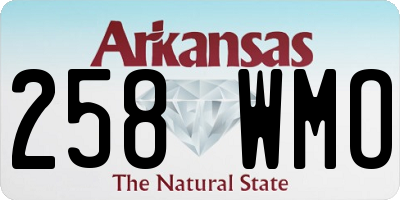 AR license plate 258WMO